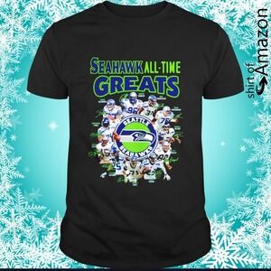 Seattle Seahawks All-time Greats Signatures T-shirt